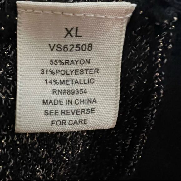 Rose Gold ADRIENNE VITTADINI Elbow Sleeve Dolman Sweater w/Chainlink Keyhole XL - Picture 12 of 12